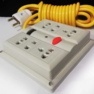 Silver Wire 6 Switches Board Sockets